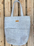 Elegant Stylish Cotton Tote Bag | תיק כתף אפור אלגנטי