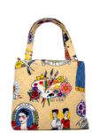 תיק כתף TOTE מרופד | Frida Kahlo TOTE small bag